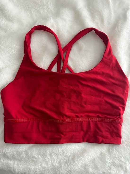 lululemon athletica Other - lululemon athletica Red Cross-Back Strappy Sports Bra